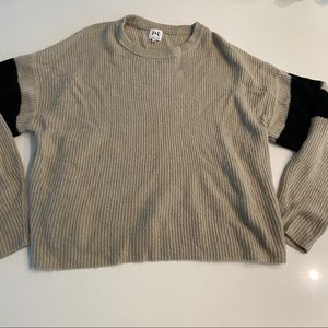 Cream and Black Sweater from Nordstrom
